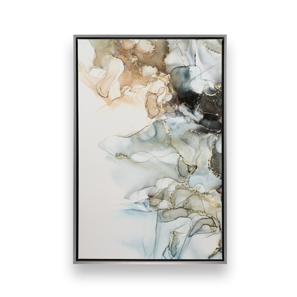 [color:Polished Chrome], Picture of art in a black frame