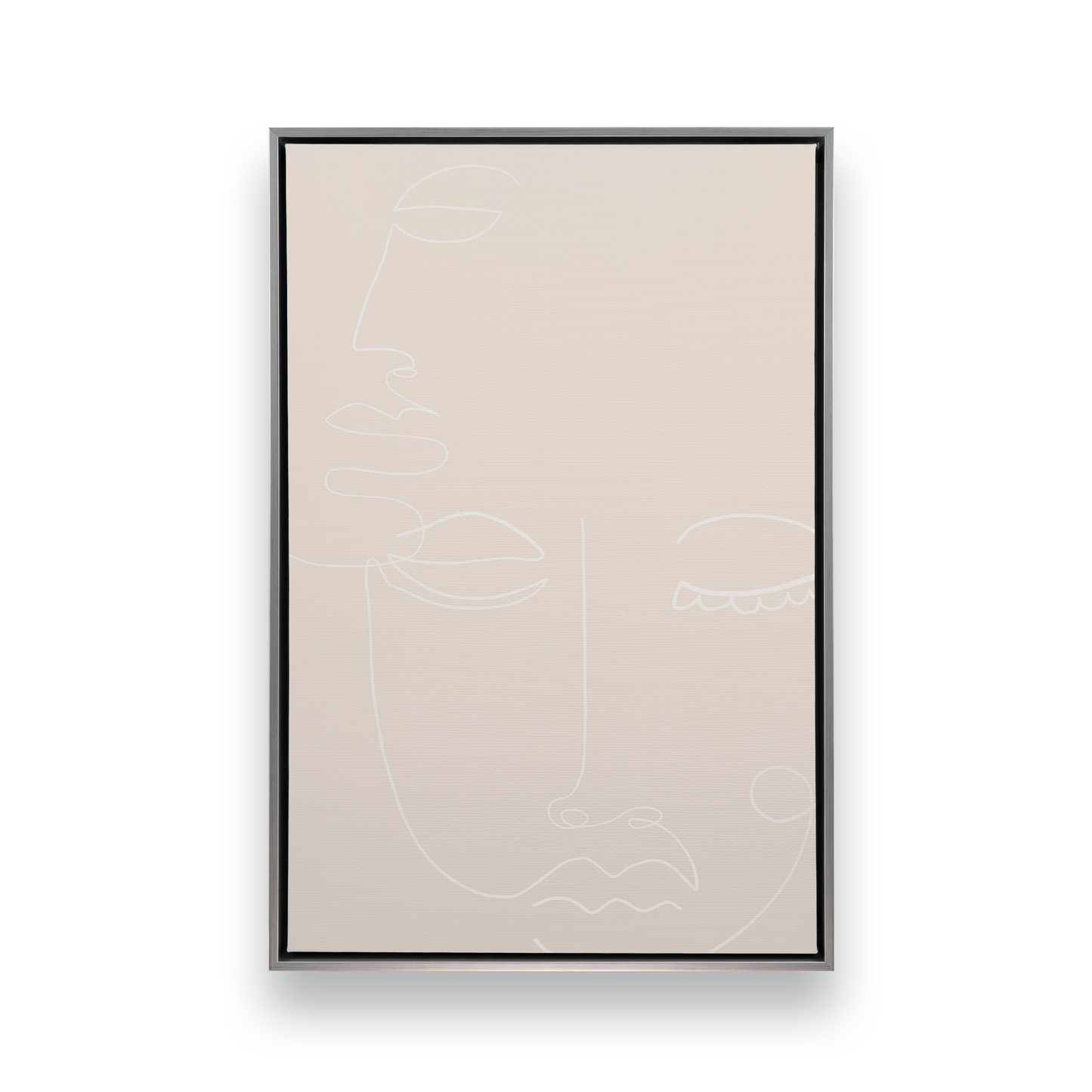 [color:Polished Chrome], Picture of art in a black frame