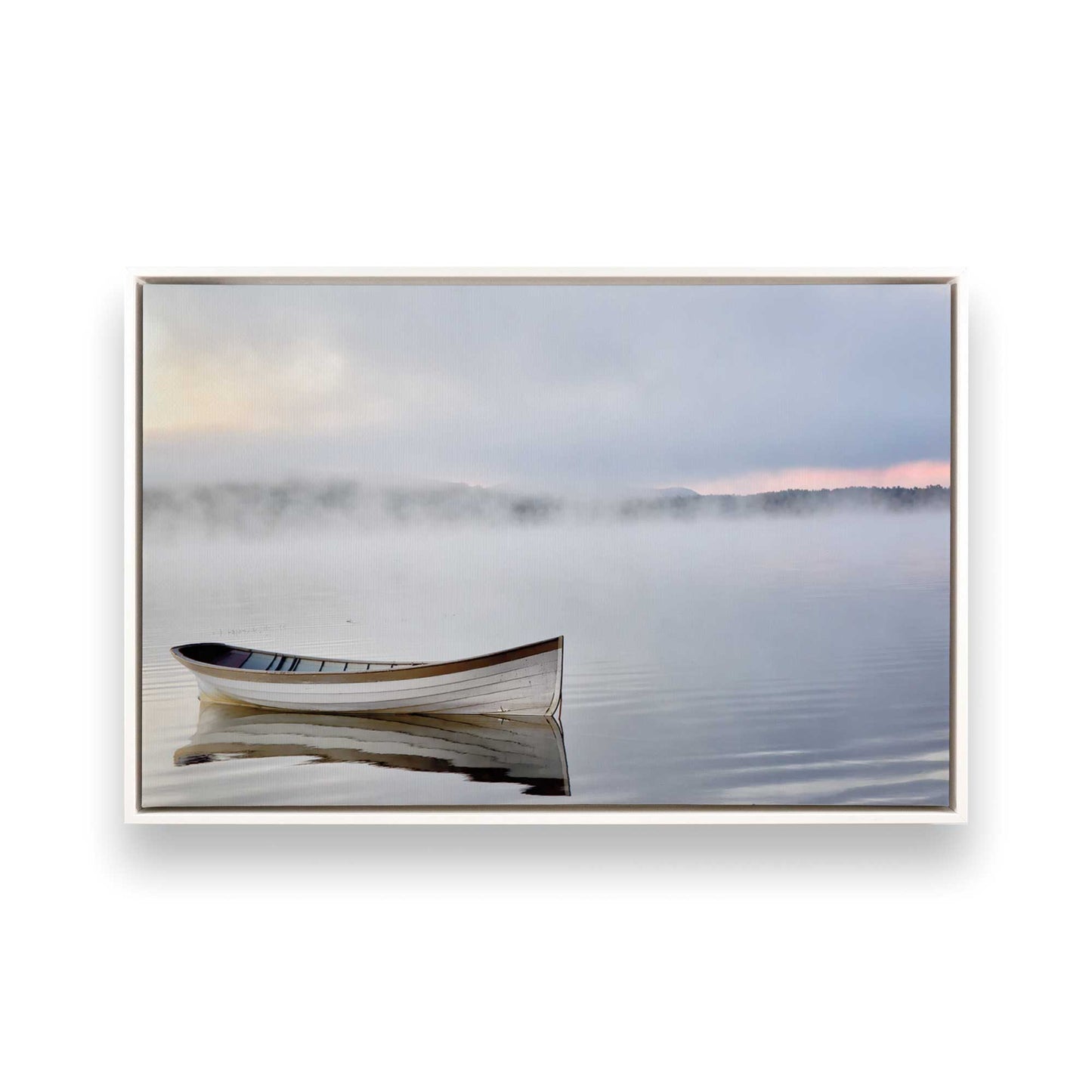 [Color:Opaque White], Picture of art in a White frame