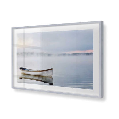 [Color:Polished Chrome], Picture of art in a Polished Chrome frame of the corner