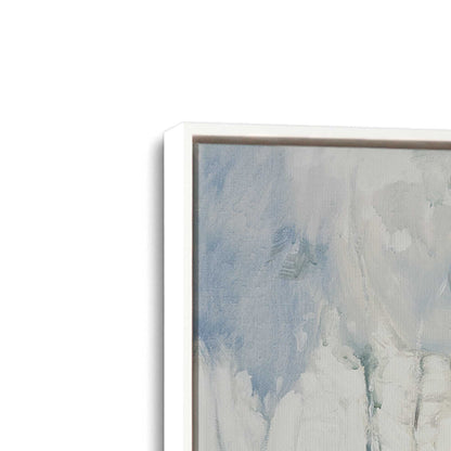 [Color:Opaque White], Picture of art in a White frame at an angle