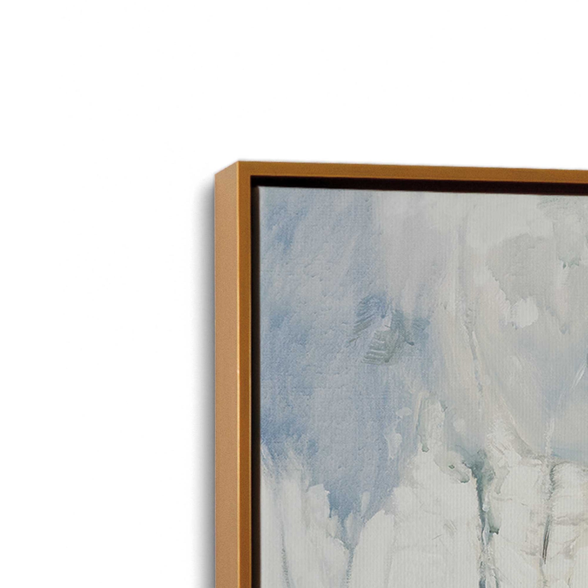 [Color:Polished Gold], Picture of art in a Polished Gold frame at an angle