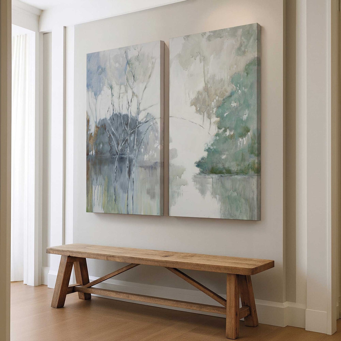 [Color:Stretched Canvas], Picture of art in a room