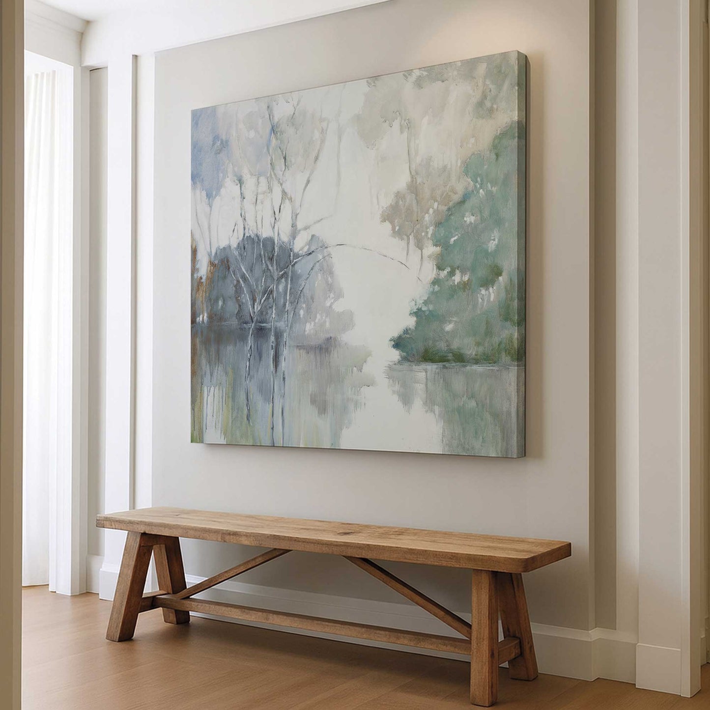 [Color:Stretched Canvas], Picture of art in a room