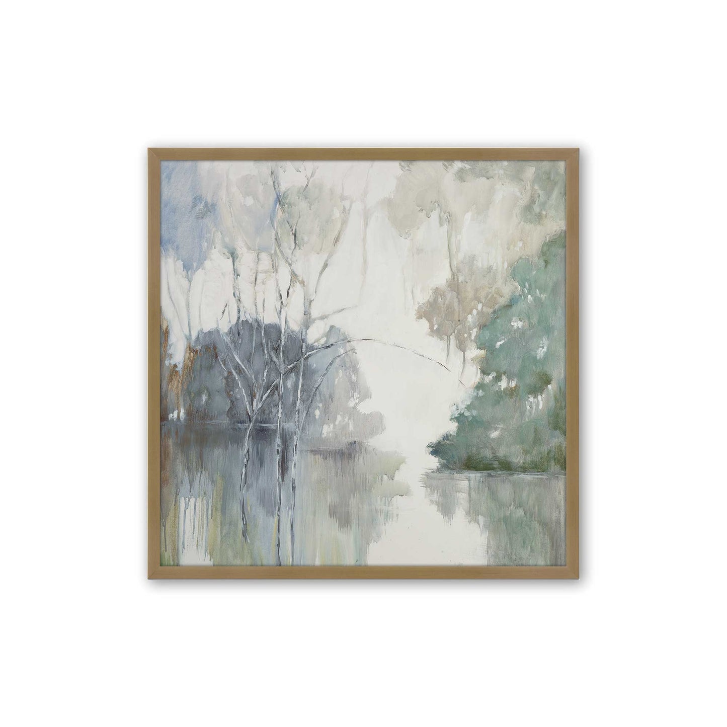 [Color:Brushed Gold], Picture of art in a Brushed Gold frame