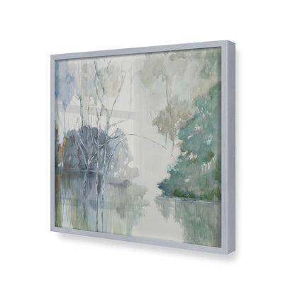 [Color:Polished Chrome], Picture of art in a Polished Chrome frame at an angle