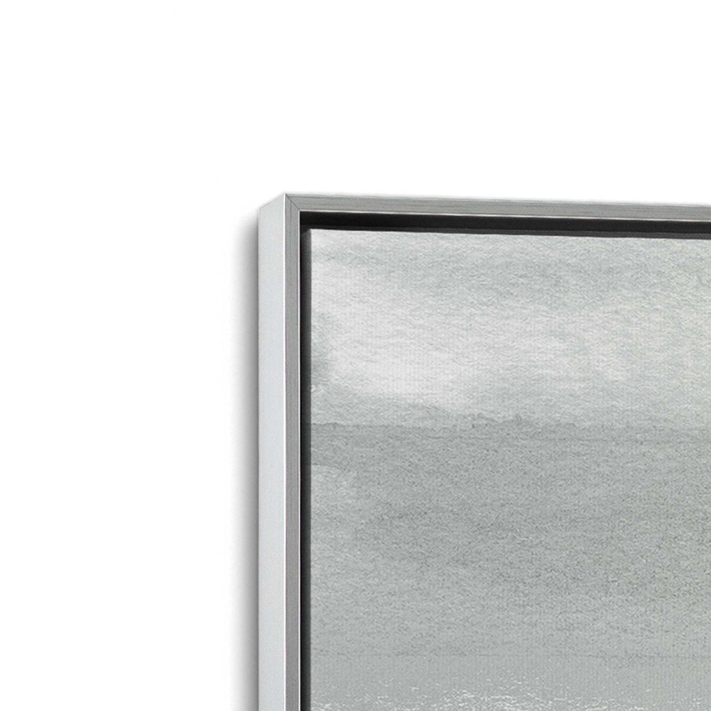 [Color:Polished Chrome], Picture of art in a Polished Chrome frame at an angle