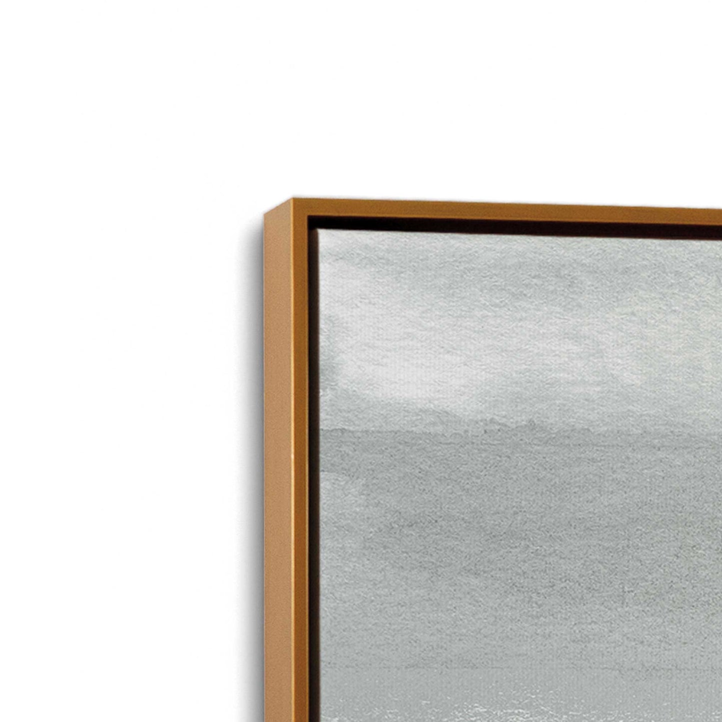 [Color:Polished Gold], Picture of art in a Polished Gold frame at an angle