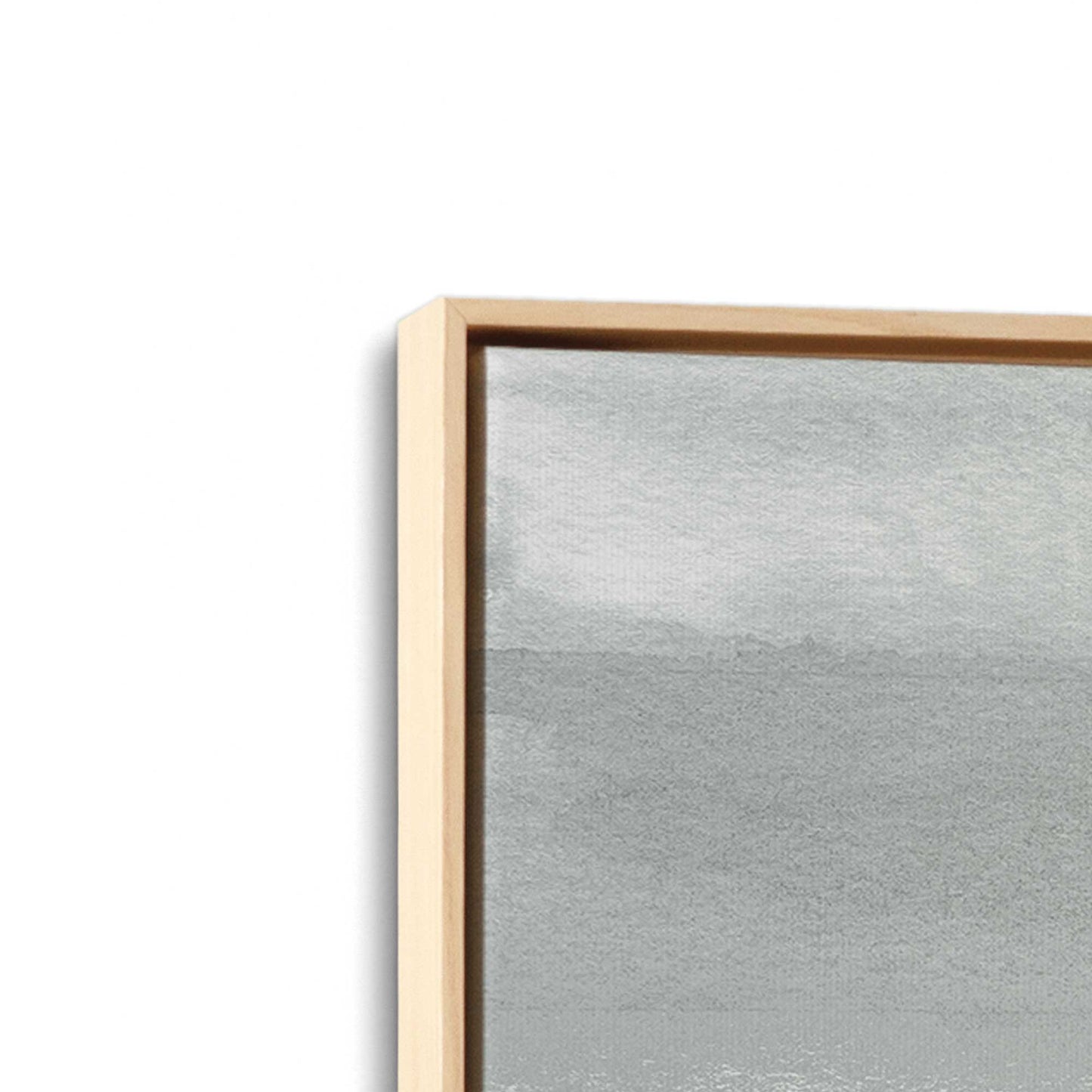 [Color:American Maple], Picture of art in a American Maple frame at an angle