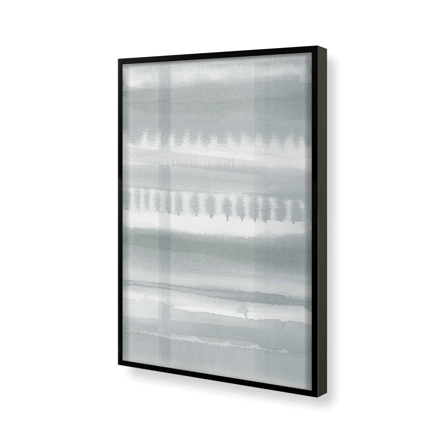 [Color:Satin Black], Picture of art in a Satin Black frame of the corner