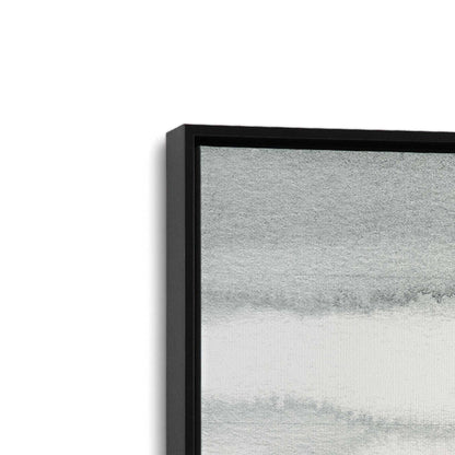 [Color:Satin Black], Picture of art in a Satin Black frame at an angle