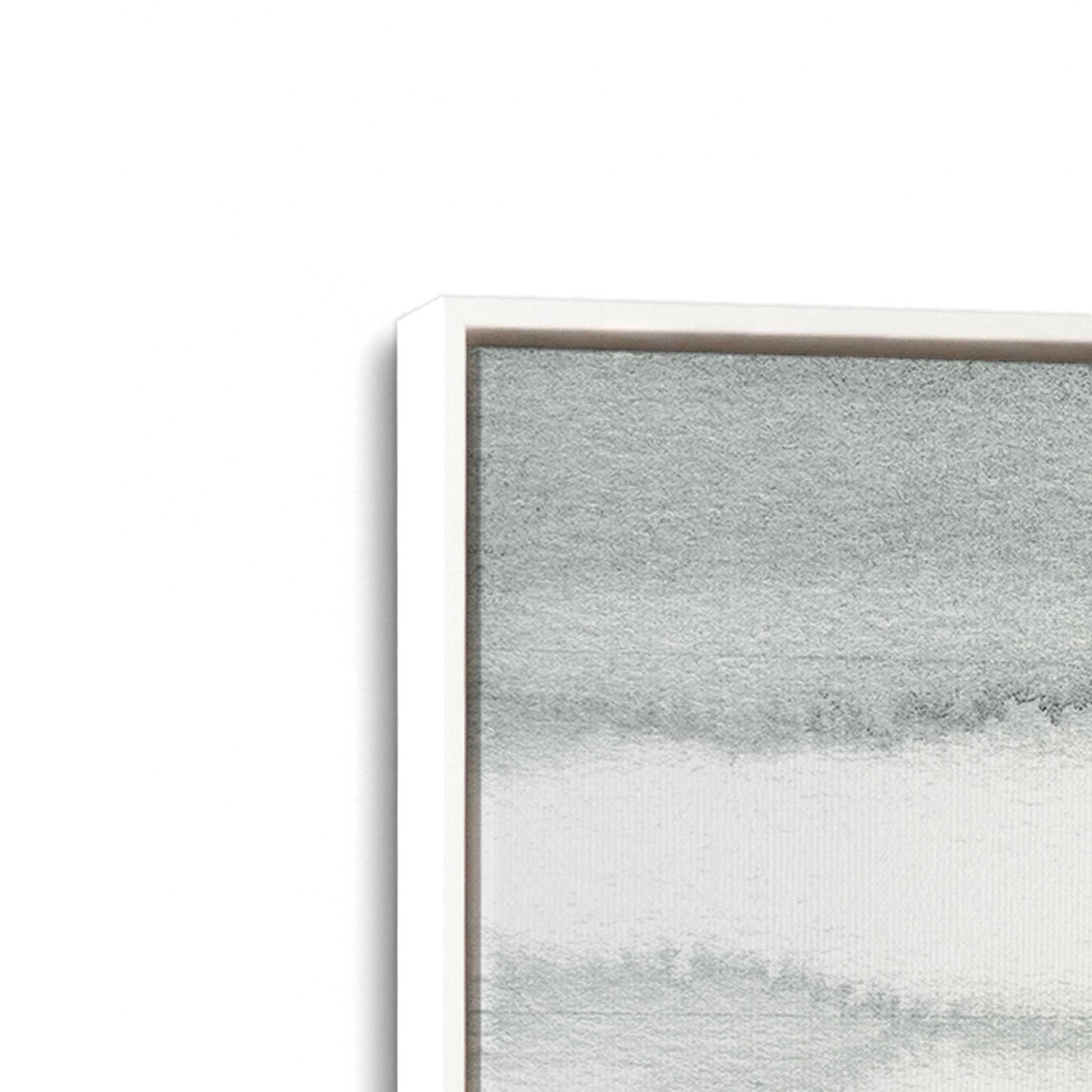 [Color:Opaque White], Picture of art in a White frame at an angle