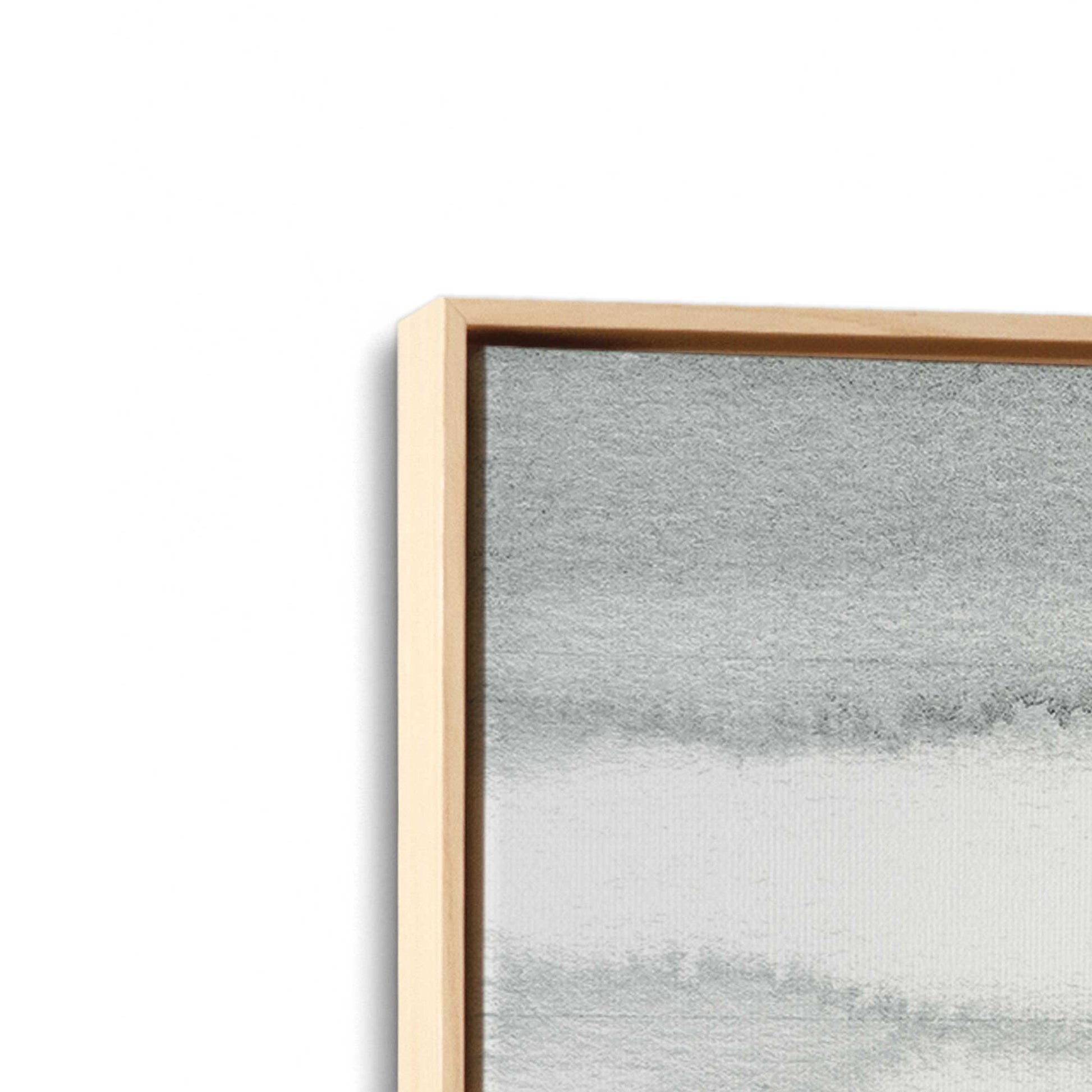 [Color:American Maple], Picture of art in a American Maple frame at an angle