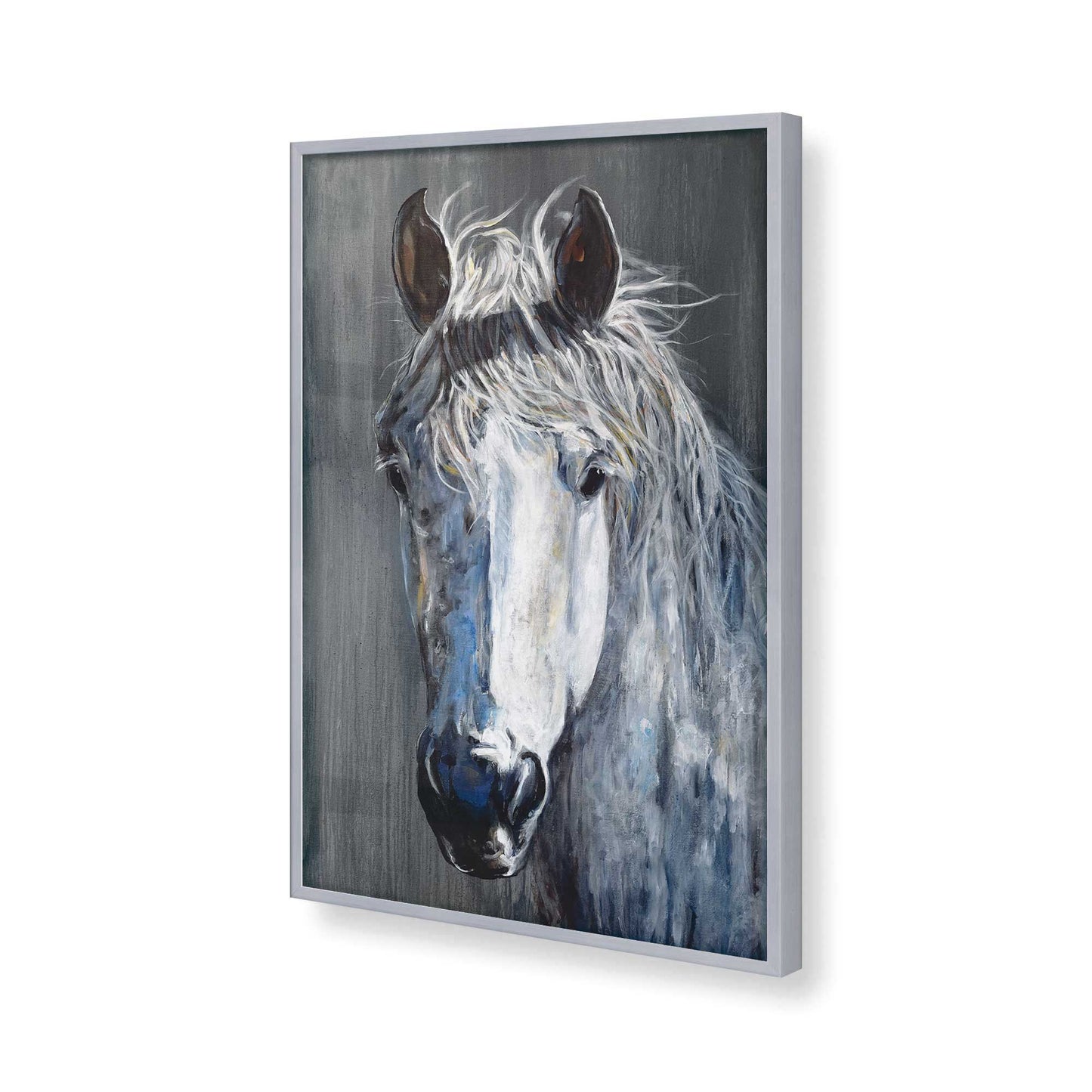 [Color:Polished Chrome], Picture of art in a Polished Chrome frame of the corner