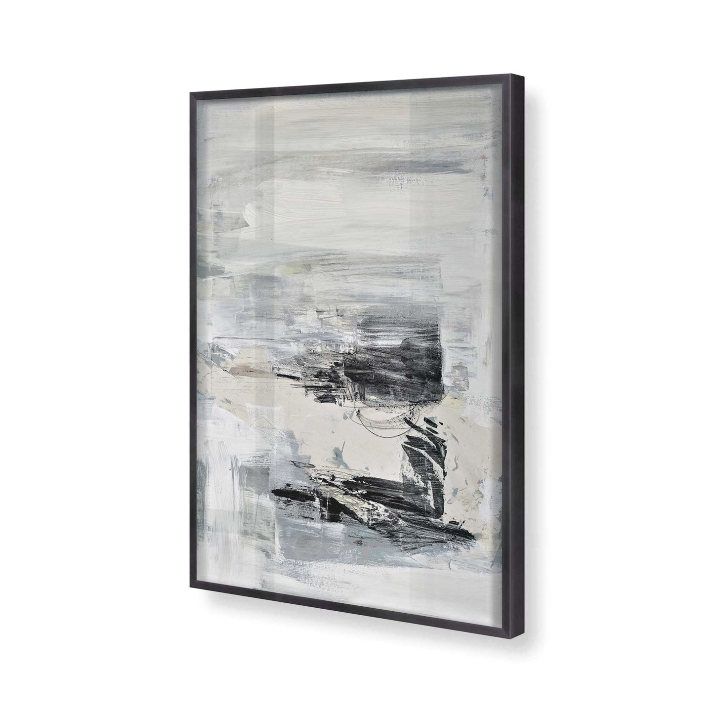 [Color:Weathered Zinc], Picture of art in a Weathered Zinc frame of the corner