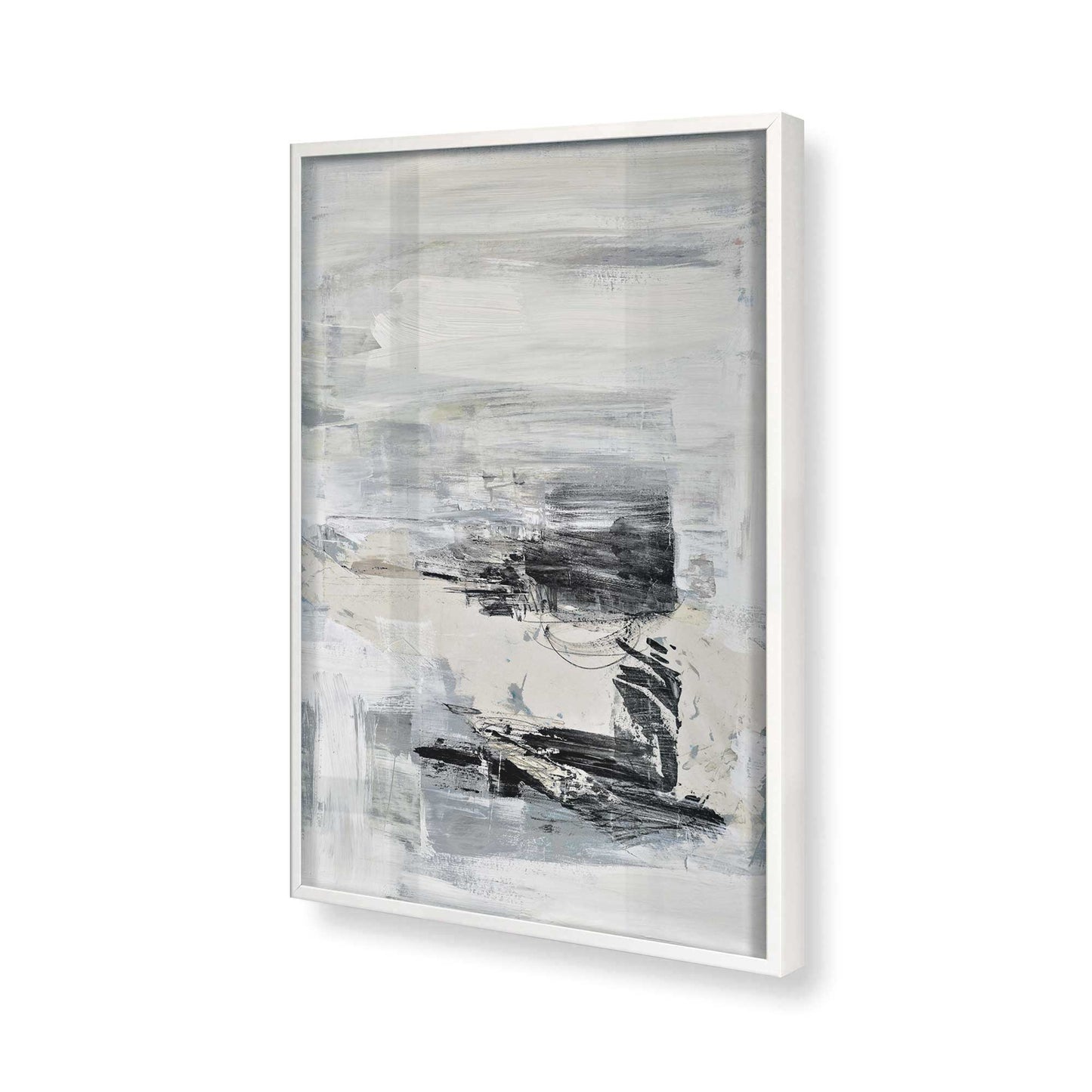 [Color:Opaque White], Picture of art in a Opaque White frame of the corner