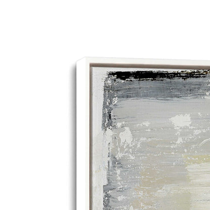 [Color:Opaque White], Picture of art in a White frame at an angle