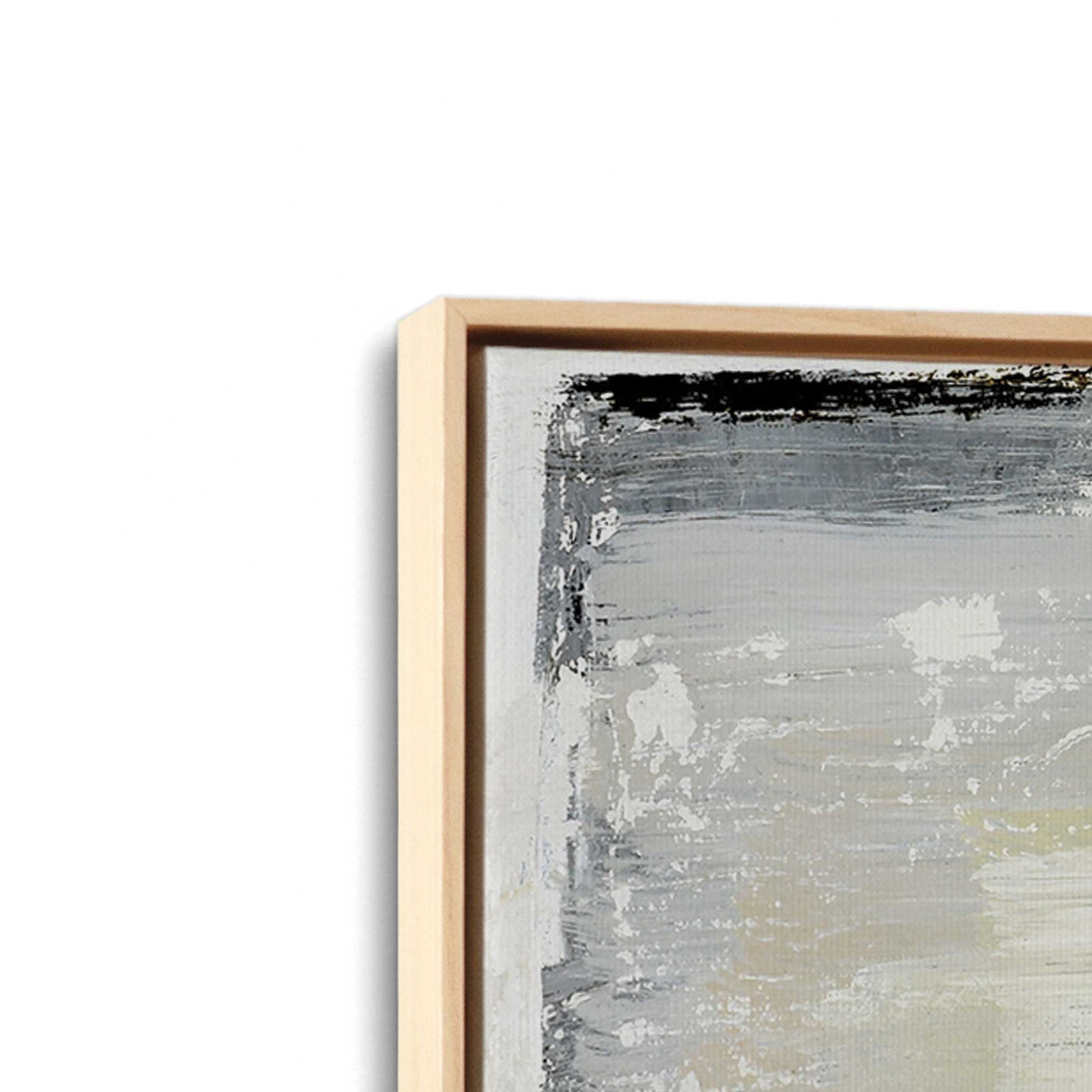 [Color:American Maple], Picture of art in a American Maple frame at an angle