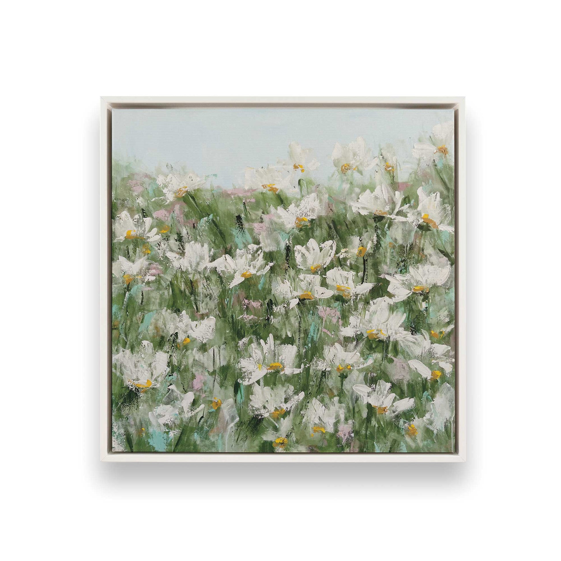 [Color:Opaque White], Picture of art in a White frame