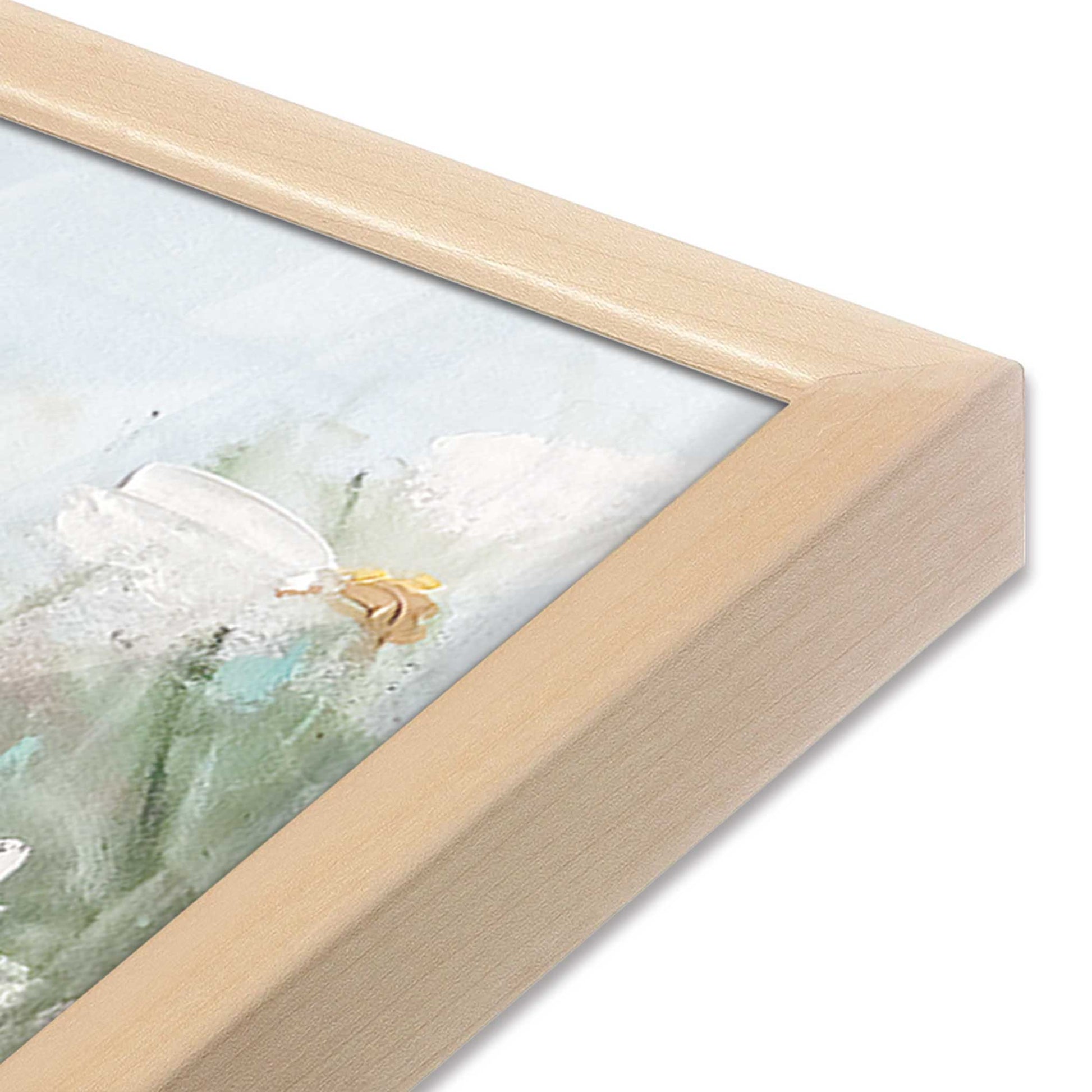 [Color:Raw Maple], Picture of art in a Raw Maple frame of the corner