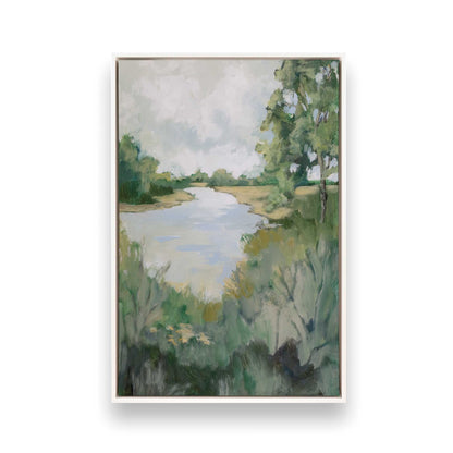 [Color:Opaque White], Picture of art in a White frame