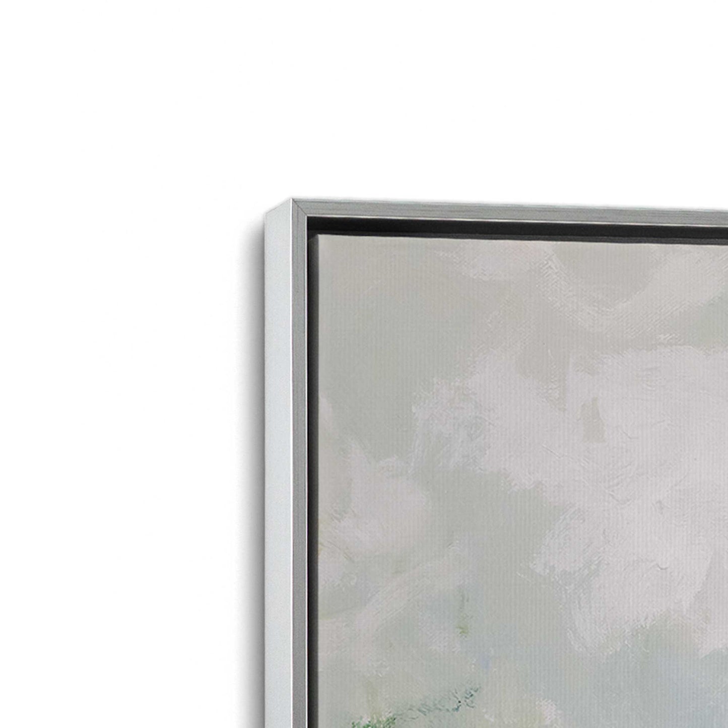 [Color:Polished Chrome], Picture of art in a Polished Chrome frame at an angle