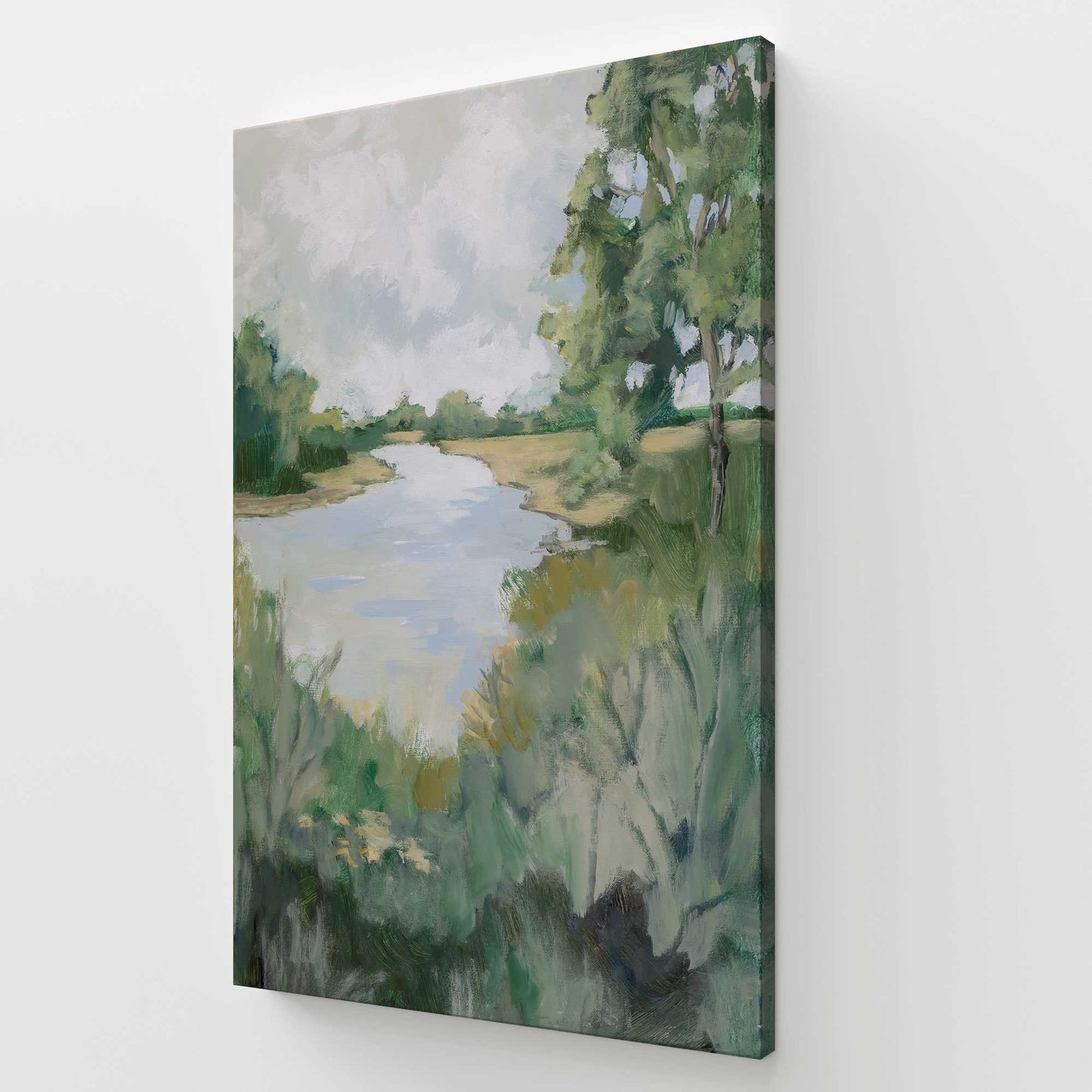 [Color:Stretched Canvas], Picture of art at an angle