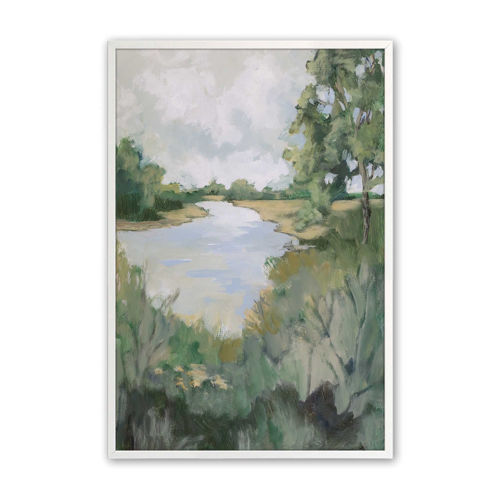 [Color:Opaque White], Picture of art in a Opaque White frame