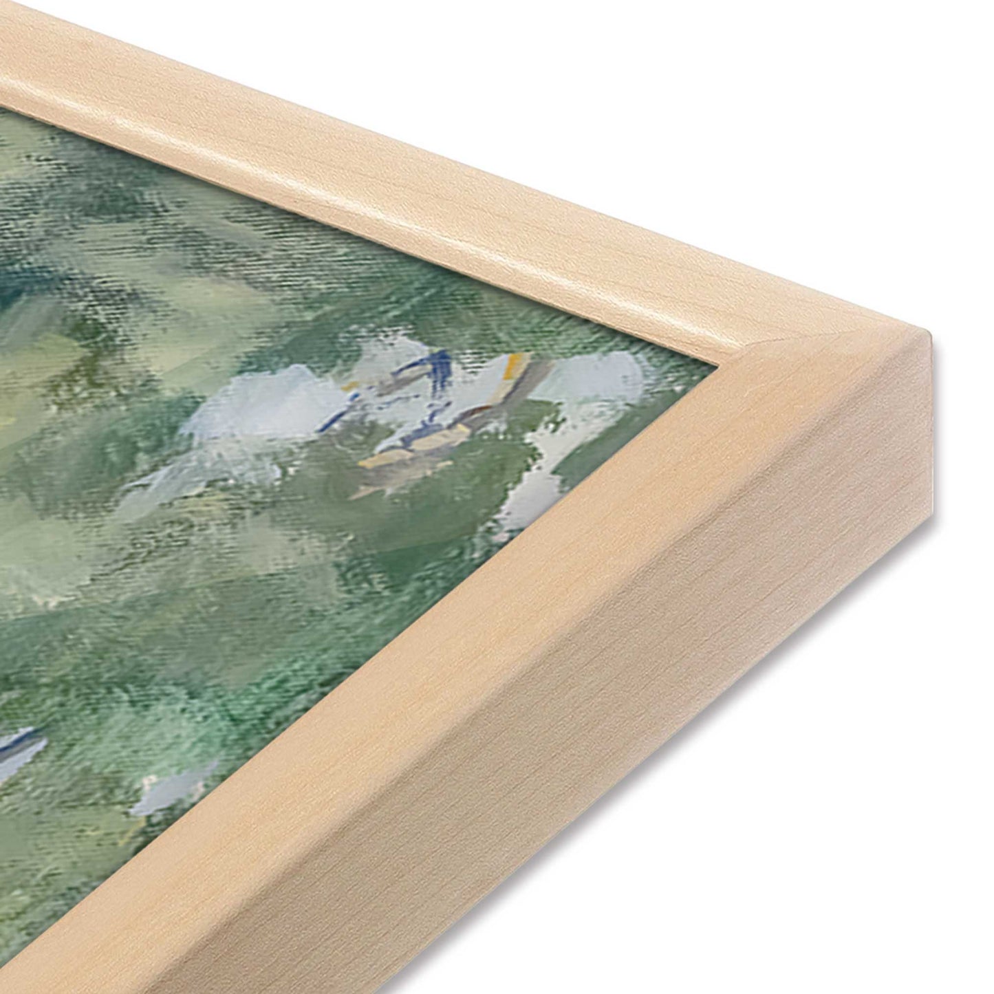 [Color:Raw Maple], Picture of art in a Raw Maple frame at an angle