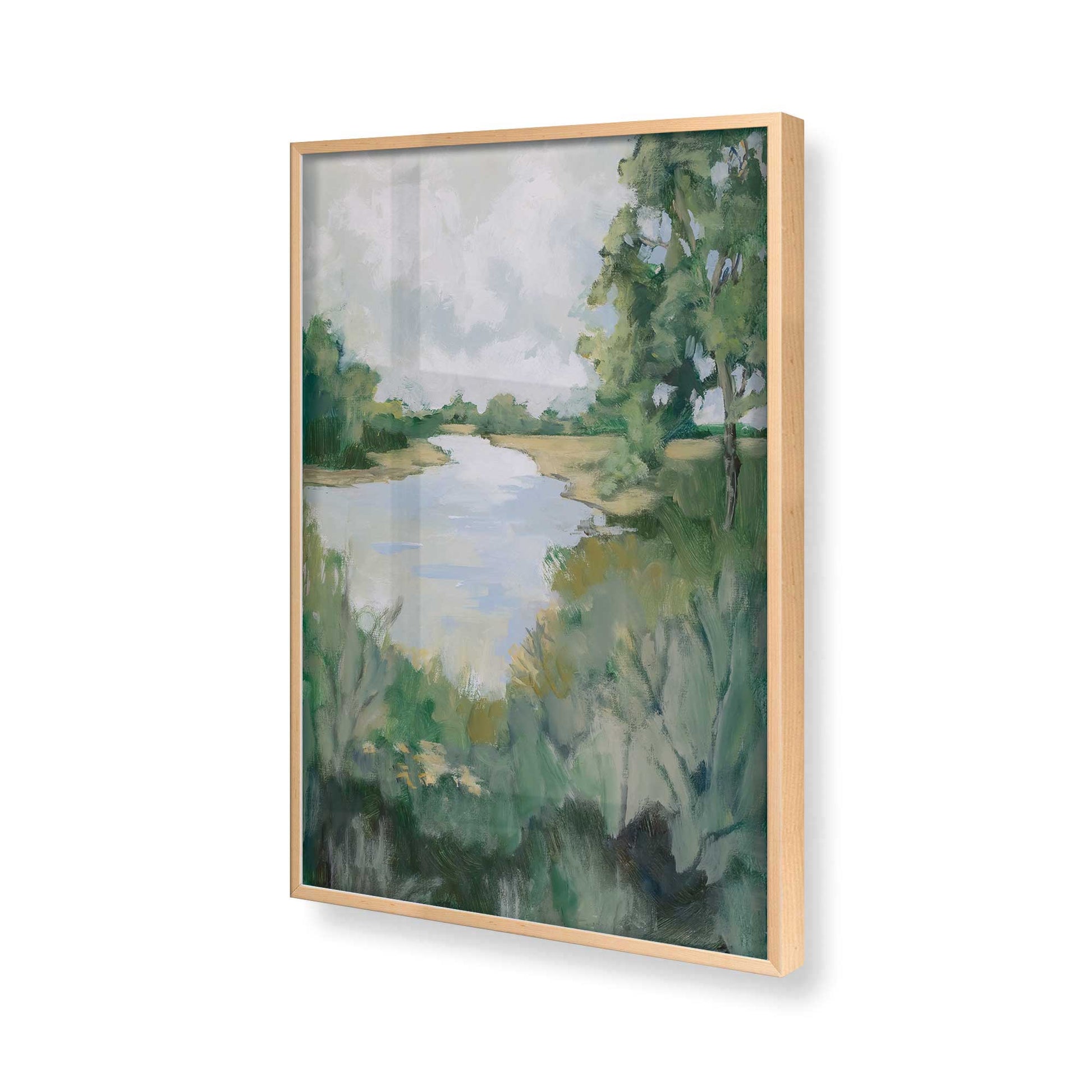 [Color:Raw Maple], Picture of art in a Raw Maple frame of the corner