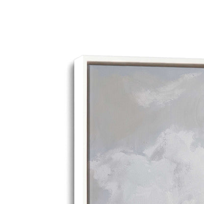 [Color:Opaque White], Picture of art in a White frame at an angle