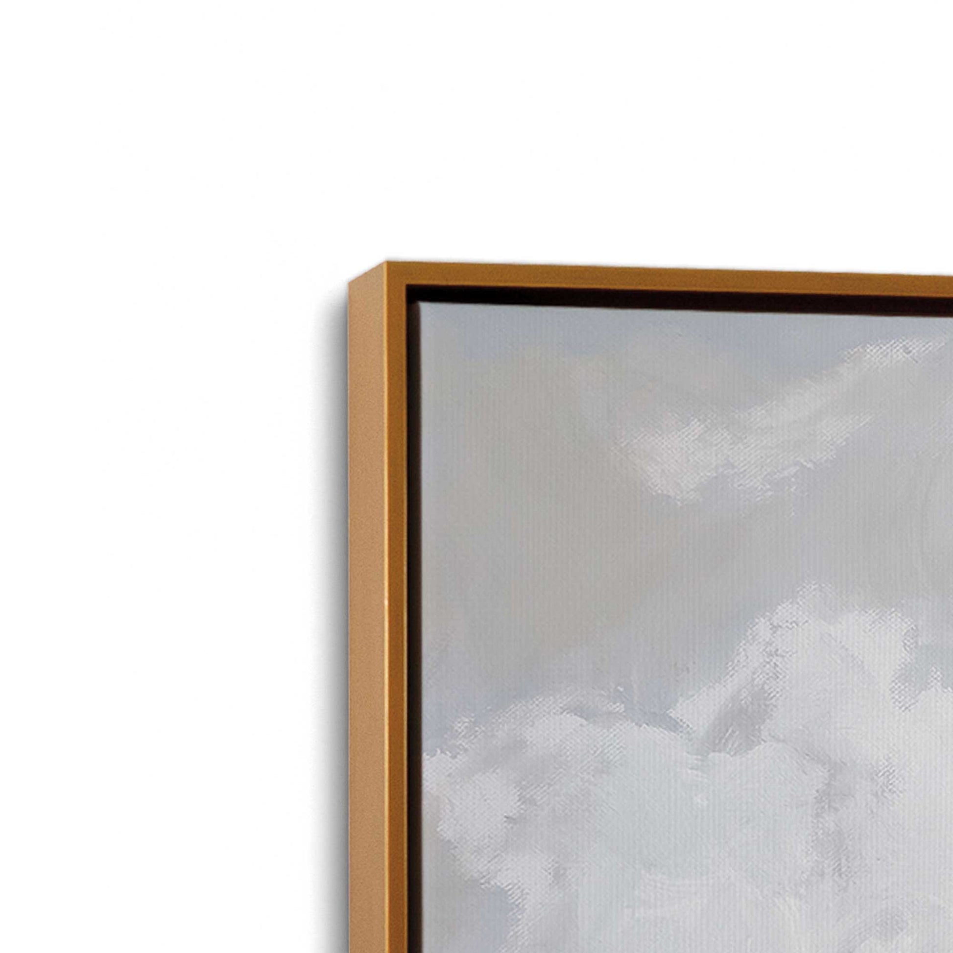 [Color:Polished Gold], Picture of art in a Polished Gold frame at an angle