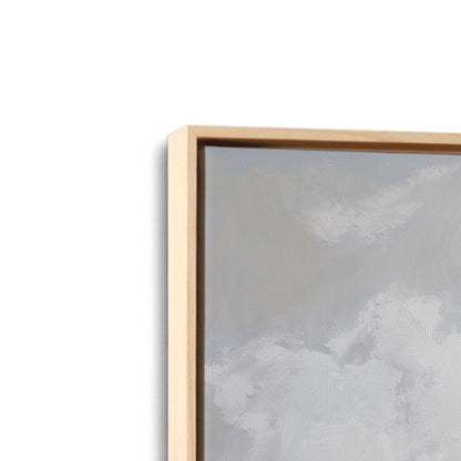 [Color:American Maple], Picture of art in a American Maple frame at an angle