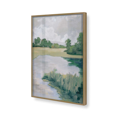 [Color:Brushed Gold], Picture of art in a Brushed Gold frame of the corner