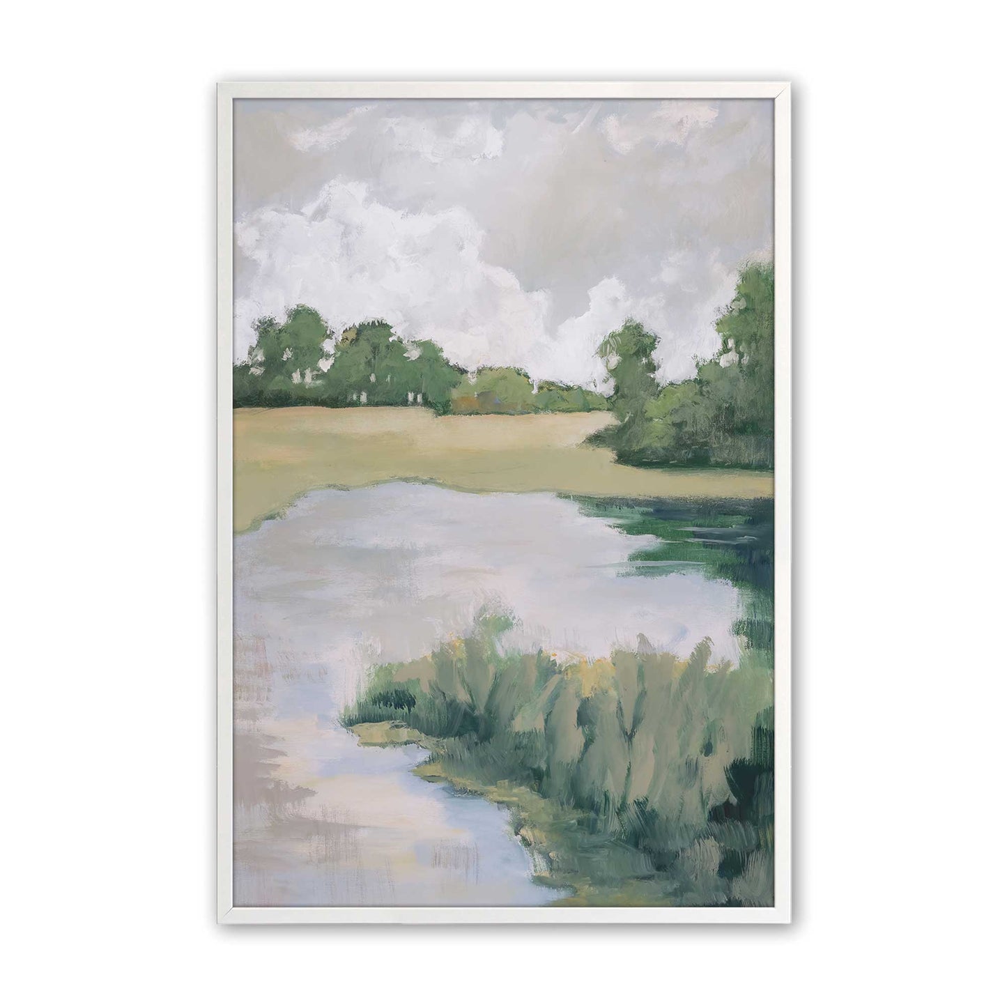 [Color:Opaque White], Picture of art in a Opaque White frame