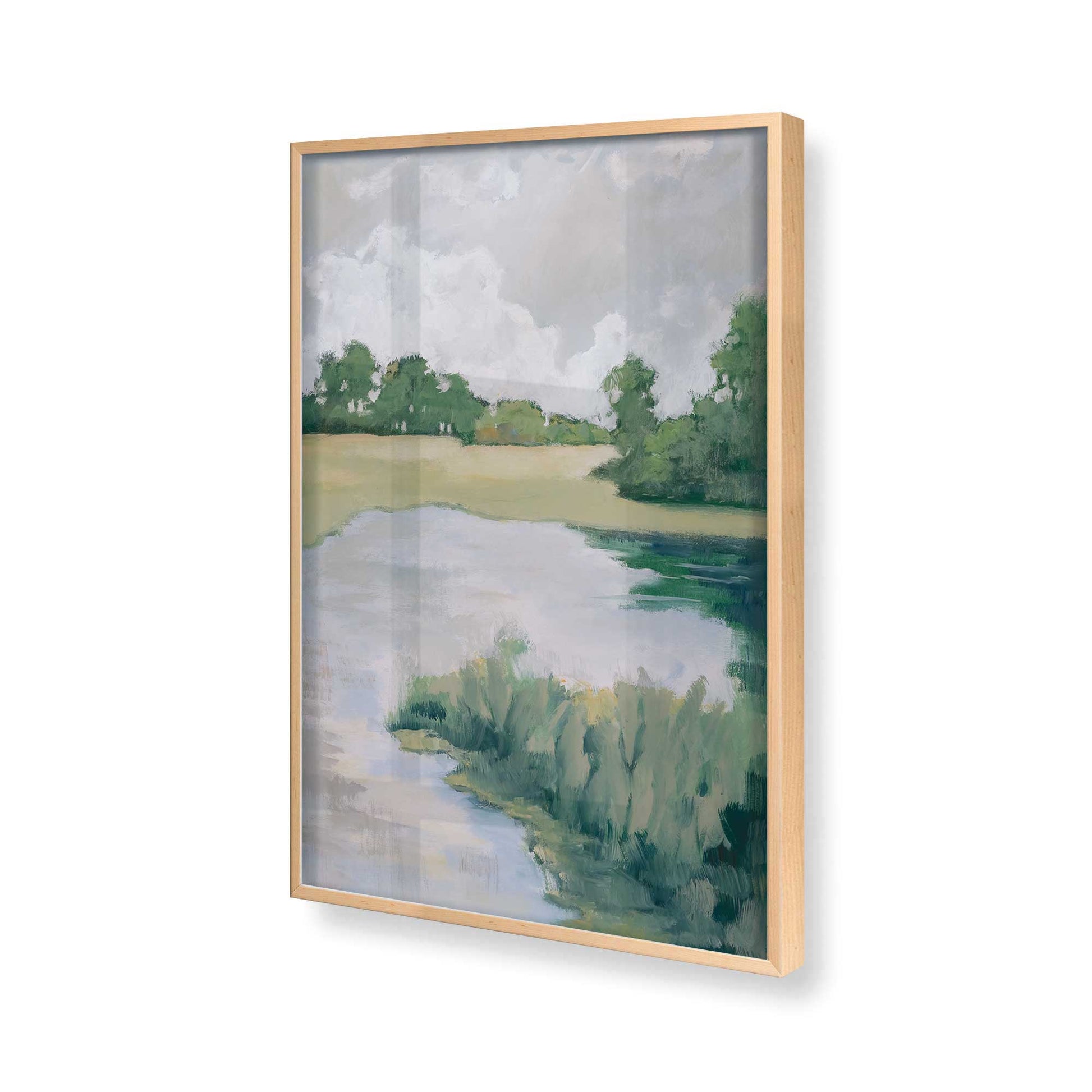 [Color:Raw Maple], Picture of art in a Raw Maple frame of the corner