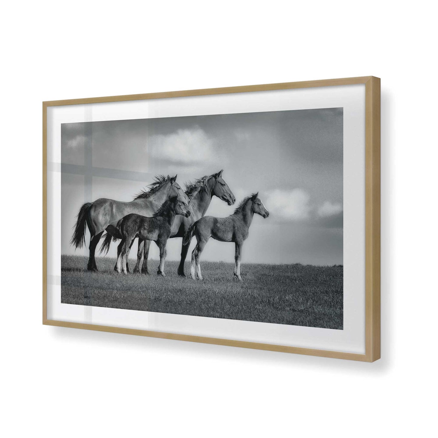 [Color:Brushed Gold], Picture of art in a Brushed Gold frame of the corner