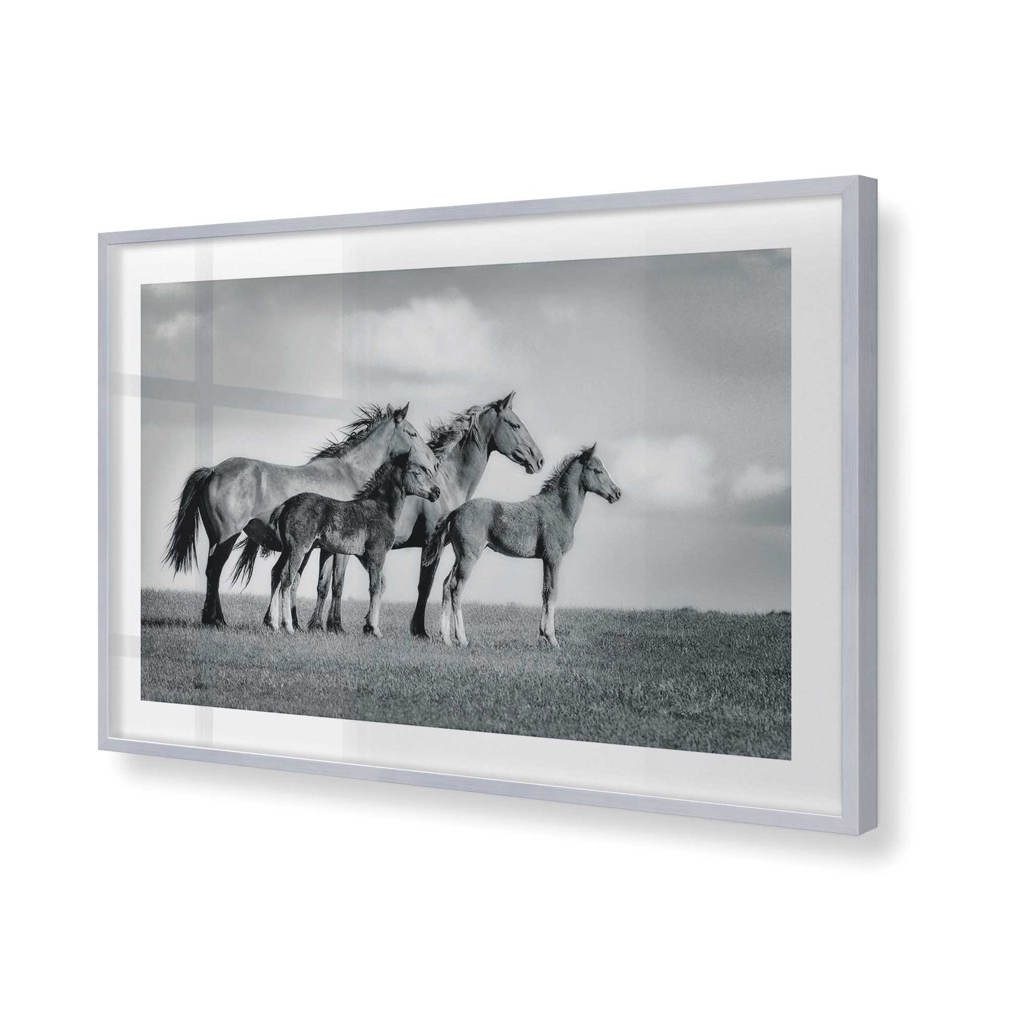 [Color:Polished Chrome], Picture of art in a Polished Chrome frame of the corner