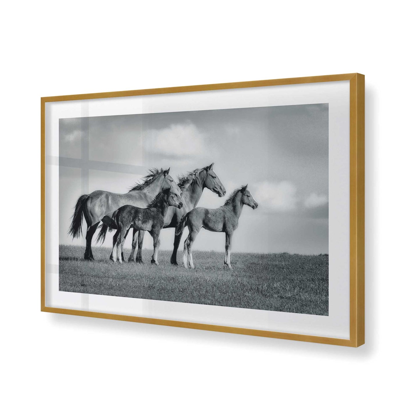 [Color:Polished Gold], Picture of art in a Polished Gold frame of the corner