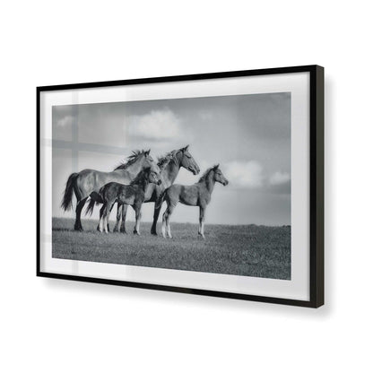 [Color:Satin Black], Picture of art in a Satin Black frame of the corner