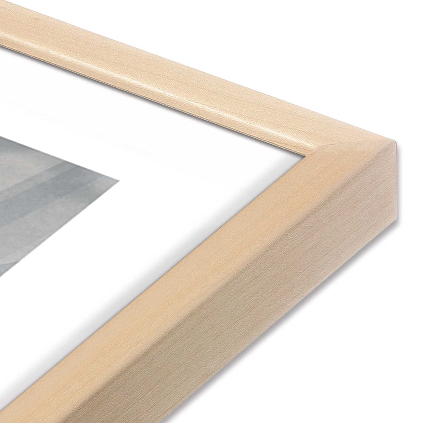 [Color:Raw Maple], Picture of art in a Raw Maple frame at an angle