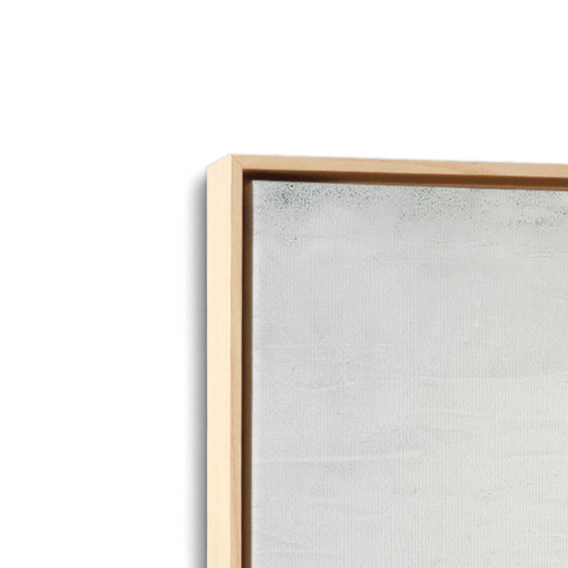 [Color:American Maple], Picture of art in a American Maple frame at an angle