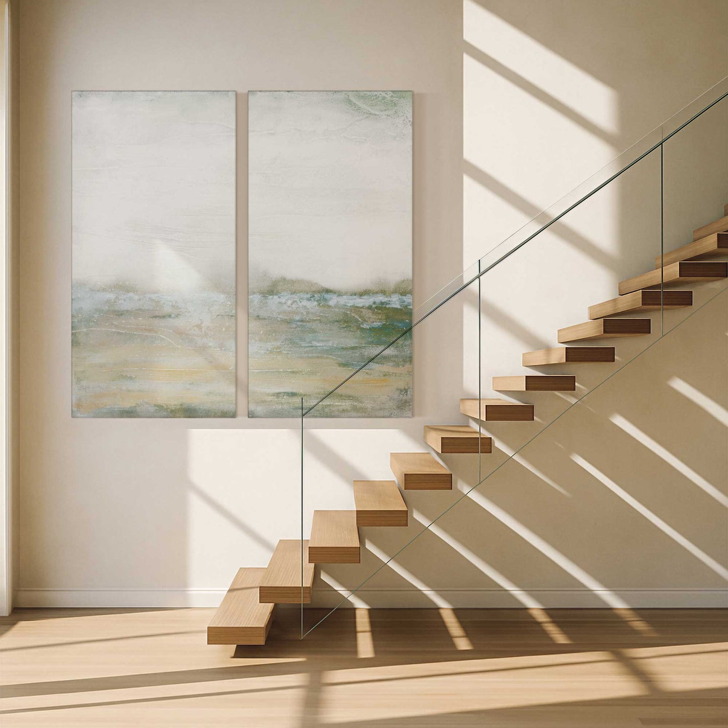 [Color:Stretched Canvas], Picture of art in a room