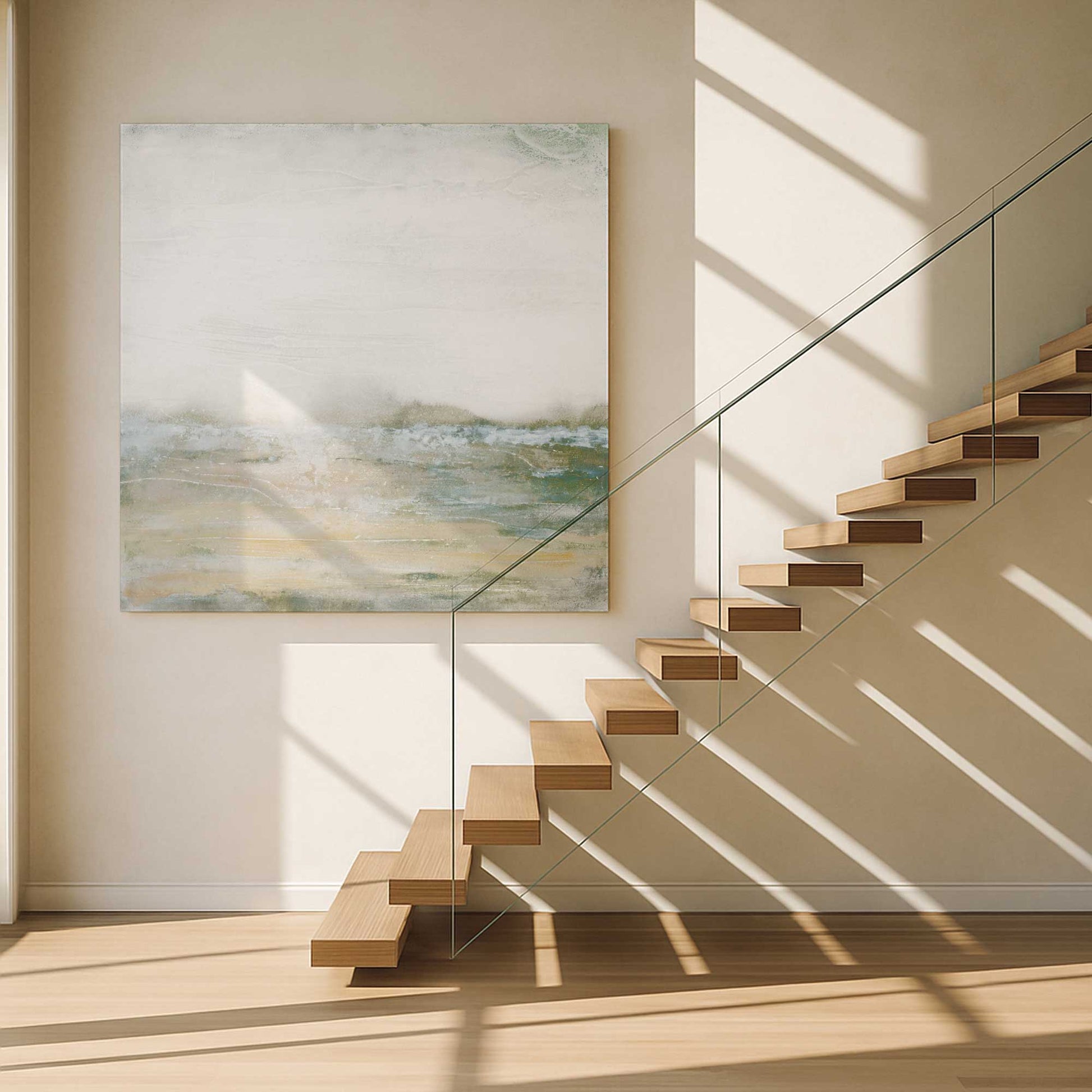 [Color:Stretched Canvas], Picture of art in a room