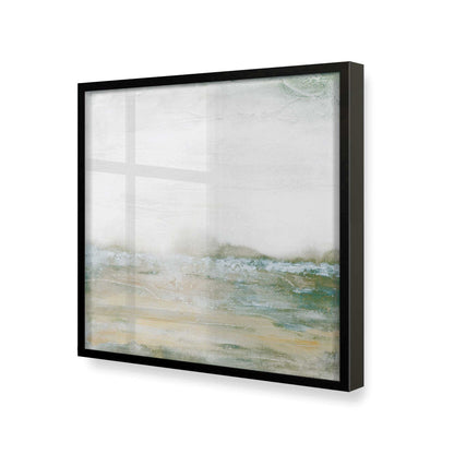 [Color:Satin Black], Picture of art in a Satin Black frame at an angle