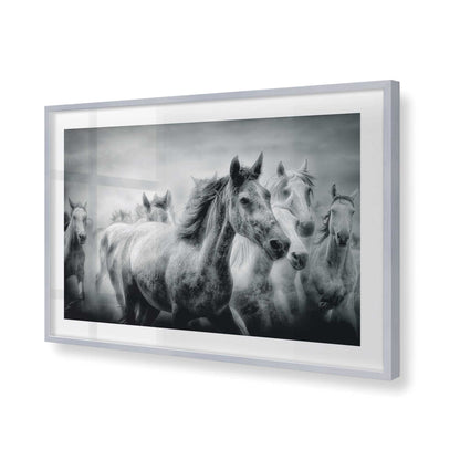 [Color:Polished Chrome], Picture of art in a Polished Chrome frame of the corner