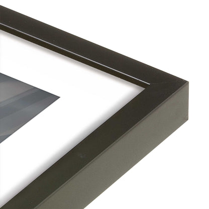 [Color:Satin Black], Picture of art in a Satin Black frame at an angle