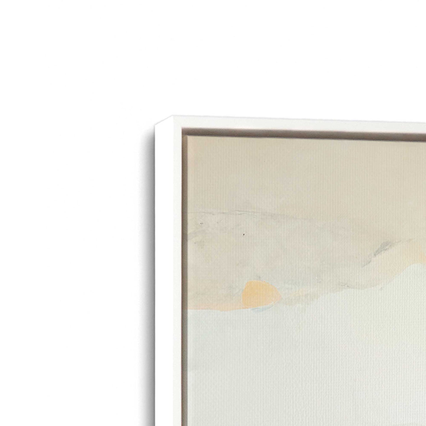 [Color:Opaque White], Picture of art in a White frame at an angle