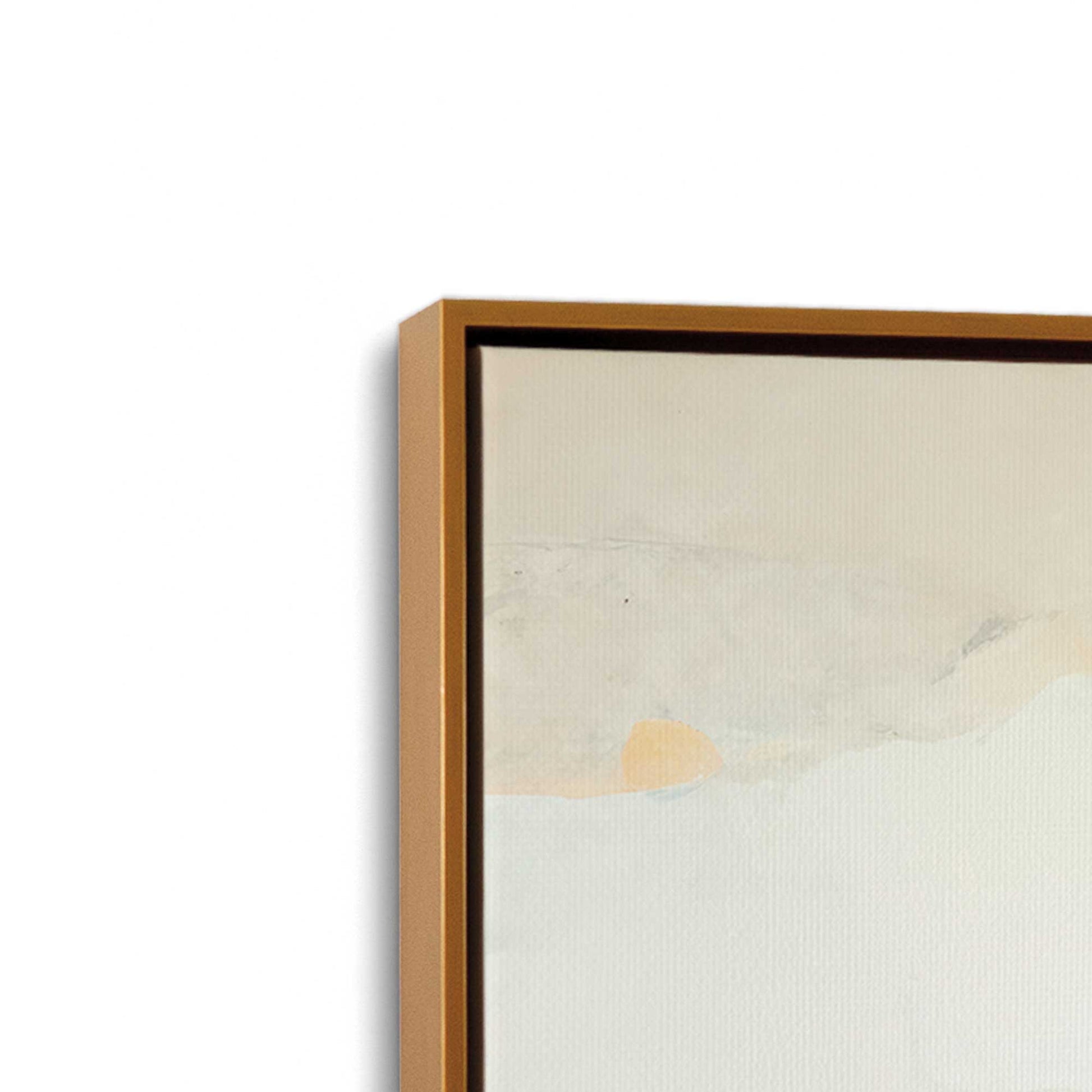 [Color:Polished Gold], Picture of art in a Polished Gold frame at an angle