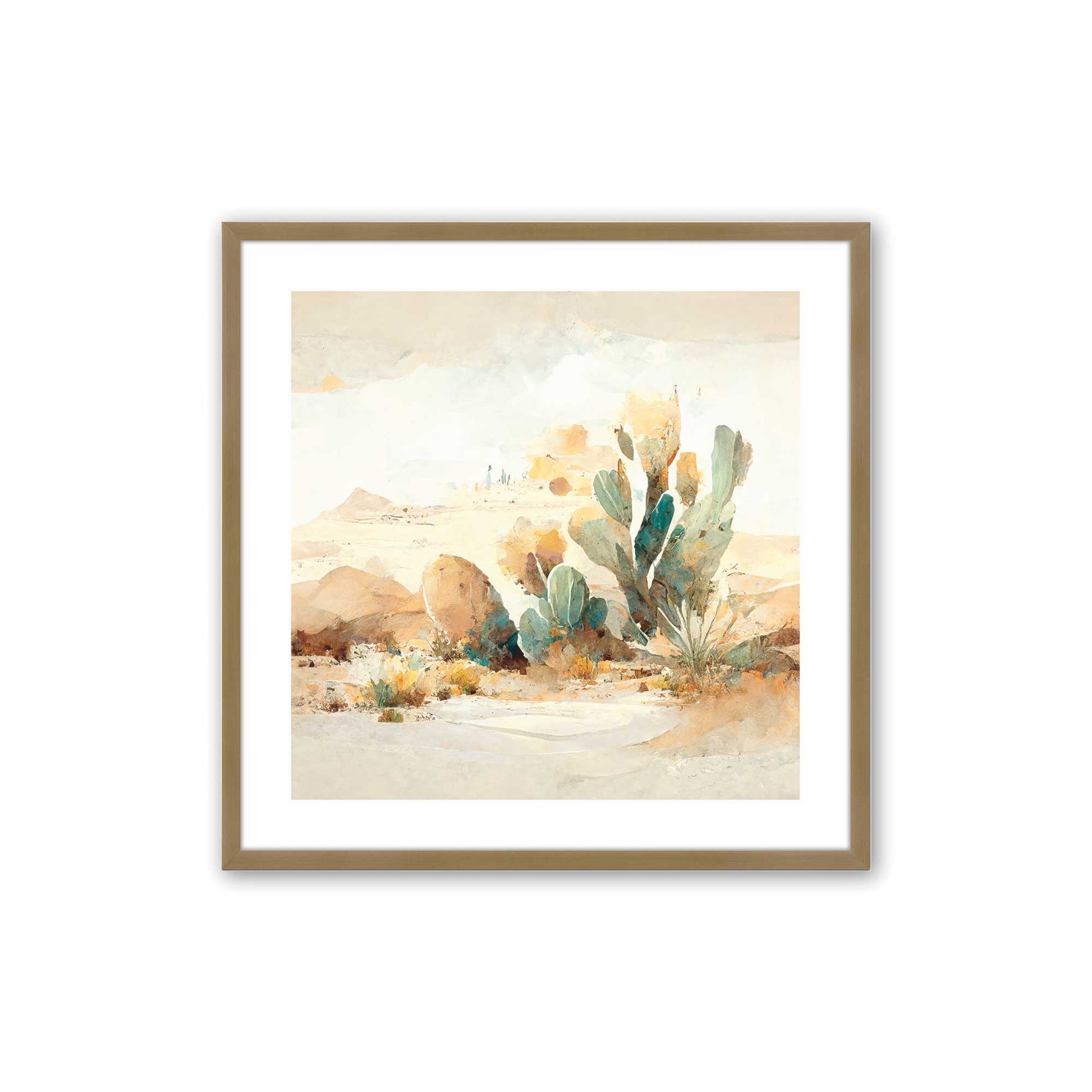 [Color:Brushed Gold], Picture of art in a Brushed Gold frame